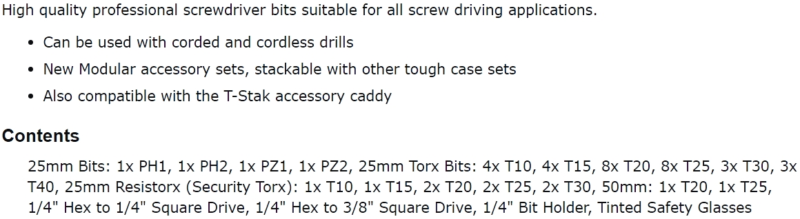סט ביטים מקצועי - 47 יחידות - DEWALT DT70704-QZ TEXT